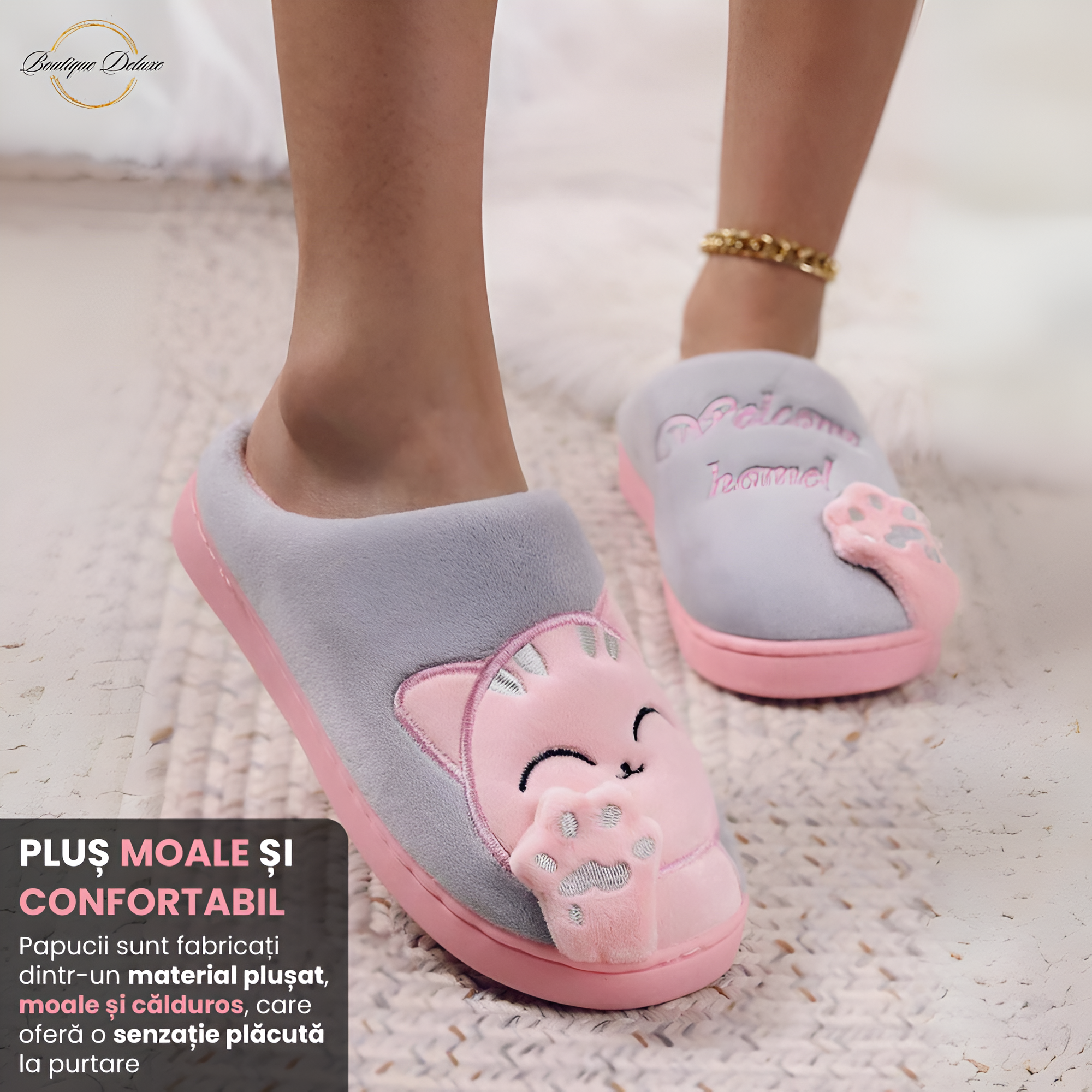 Papuci Dama Plusati