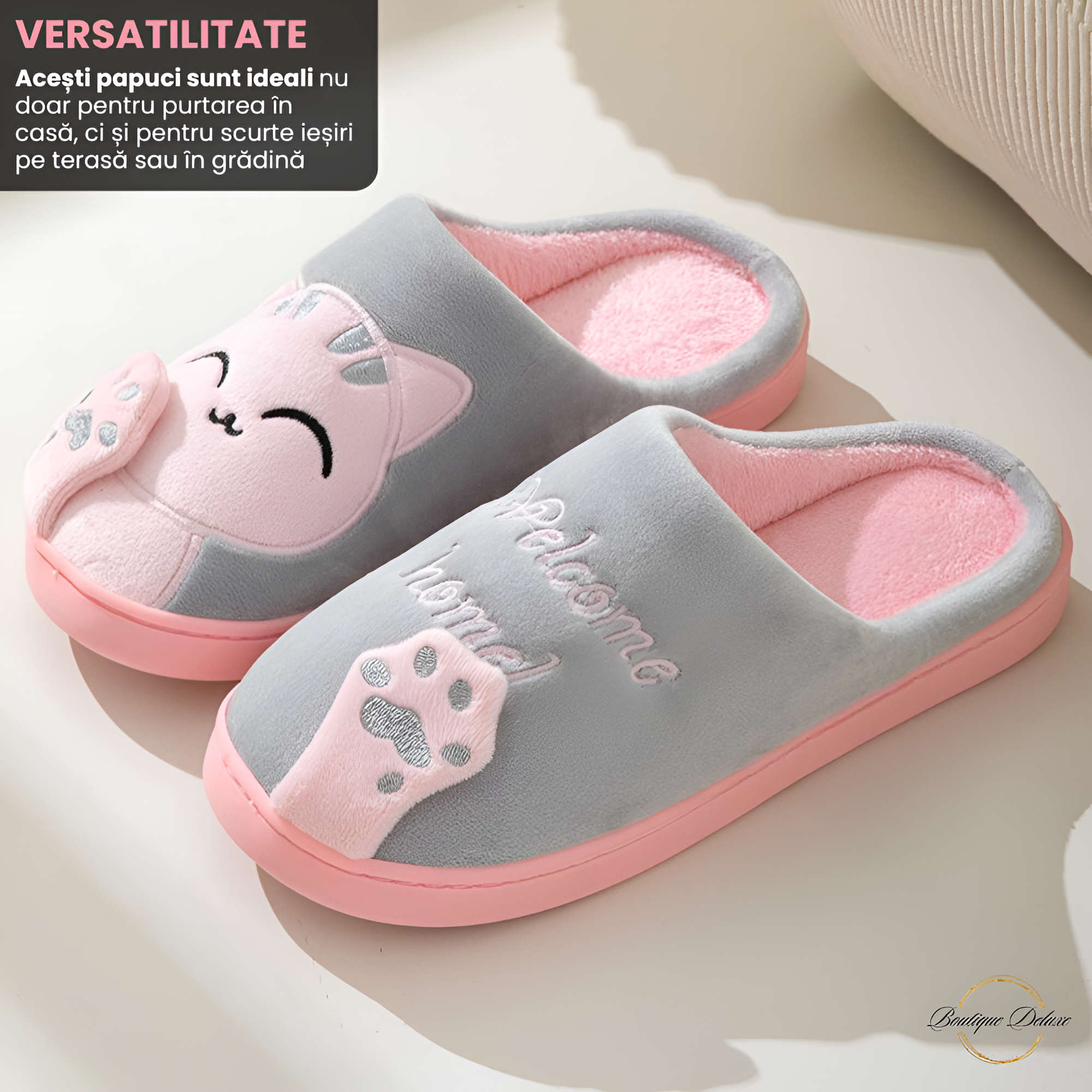 Papuci Dama Plusati