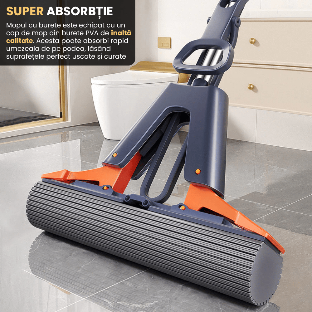 Mop cu Burete Super Absorbant