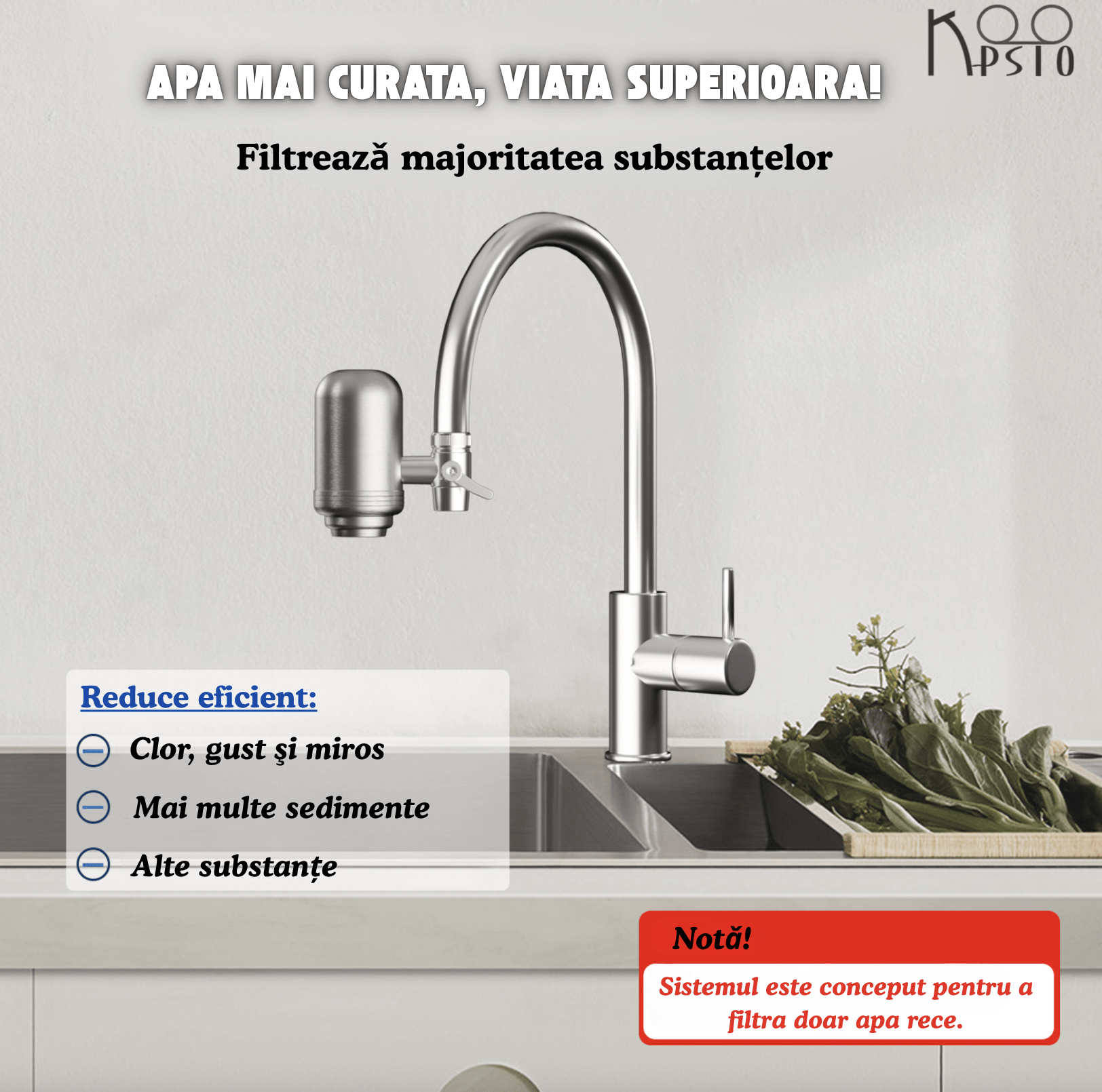 Ce elimina filtrul Koopsio T2