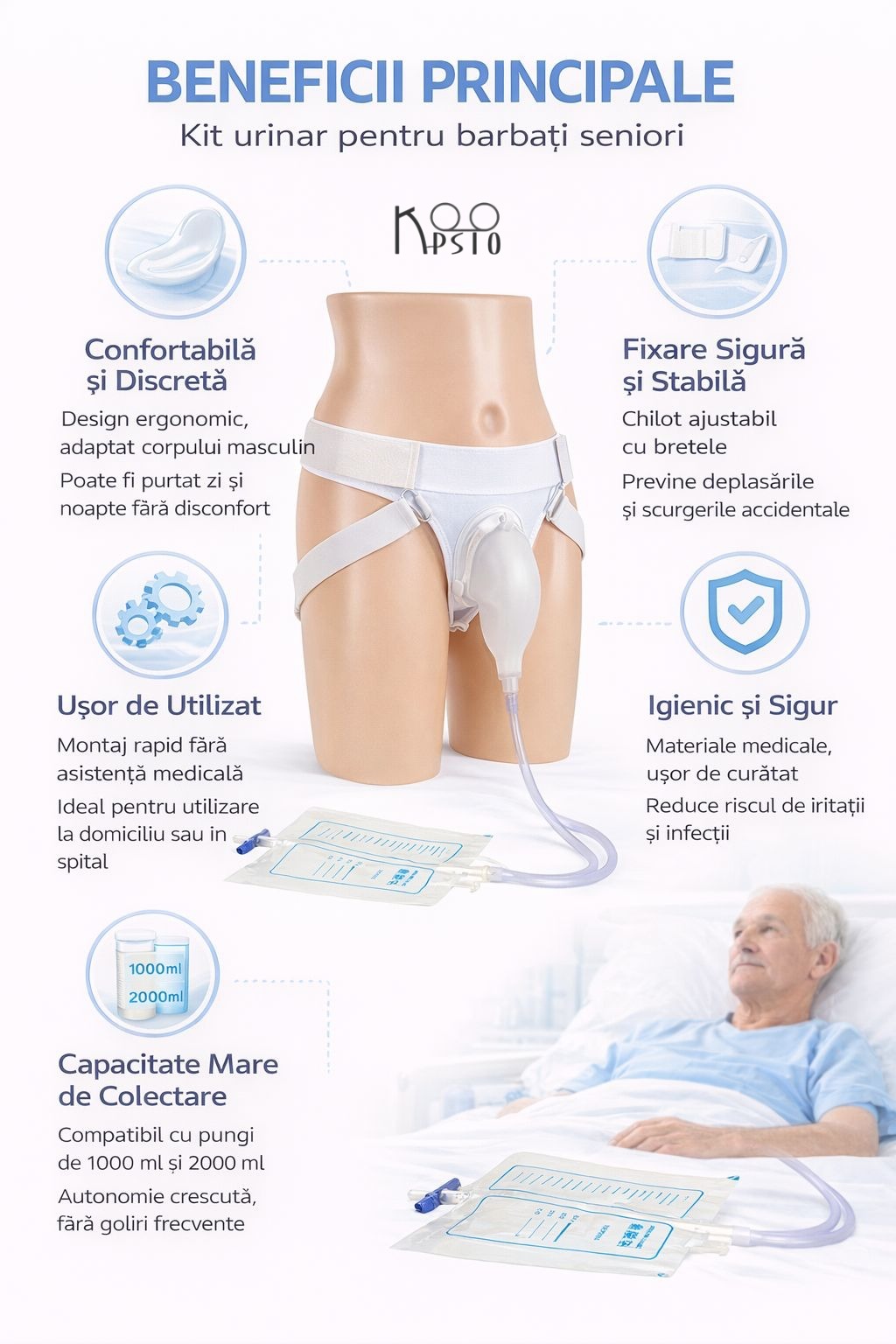 Beneficii kit urinar Koopsio